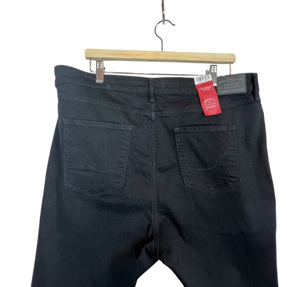 Levi Strauss Signature High-Rise Skinny Jeans Size 20M Black Denim Stretch Cotto - Picture 5 of 8